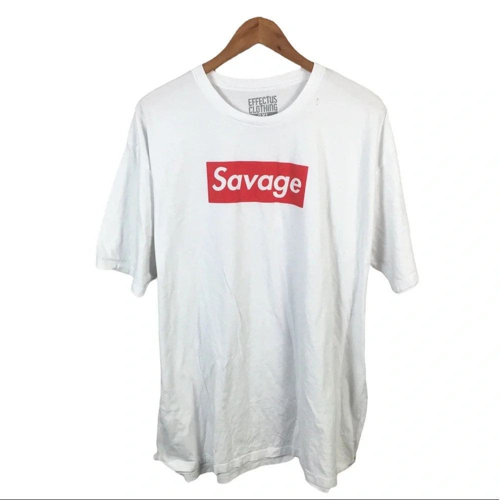 TS333 Mens Effectus Clothing SAVAGE Crewneck Graphic T Shirt 3XL